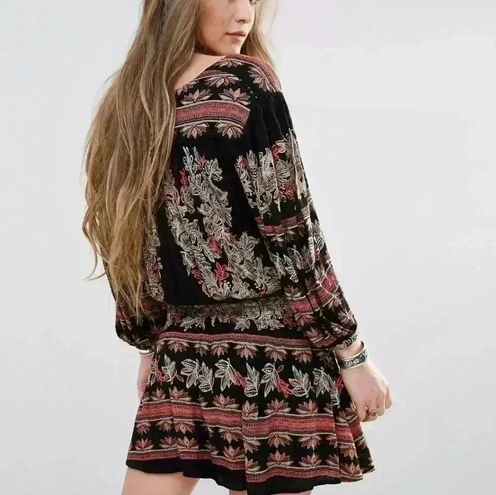 Free People Moonlight Drive Printed Mini Dress